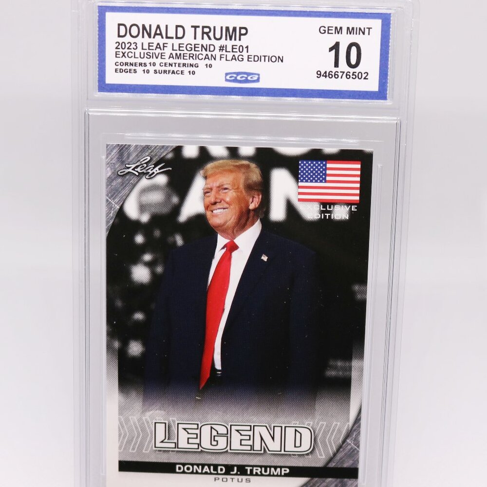 2023 Leaf Legend Exclusive American Flag Edition Donald Trump #LE-01 CCG 10